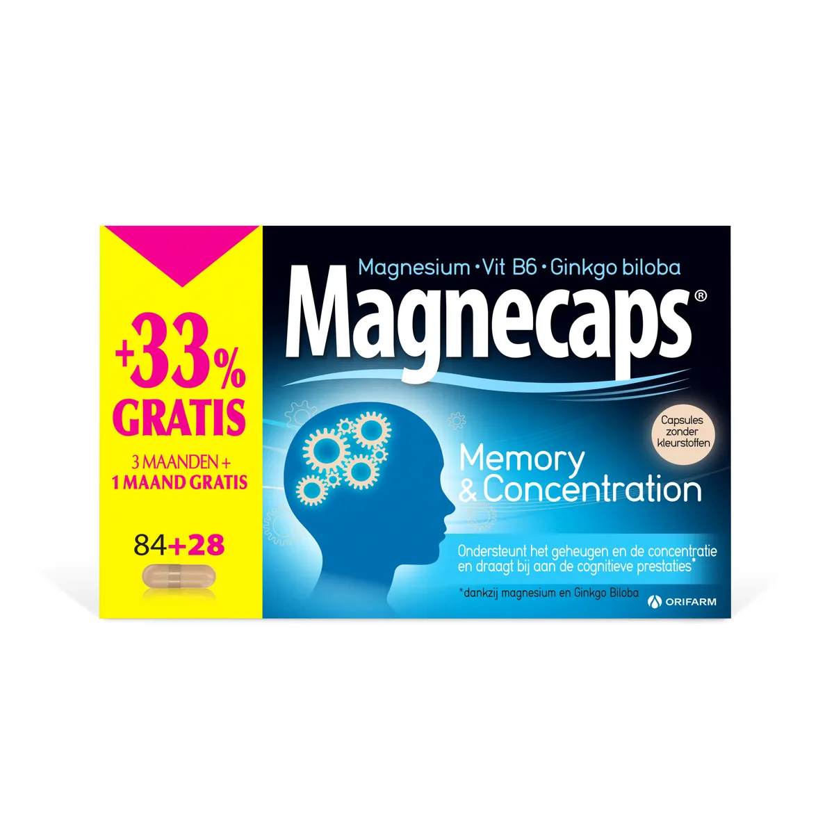 Magnecaps Memory & Concentration 84 +28 Capsules