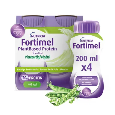 Fortimel Plantbased Protein Erwten-Munt 4 x 200 ml