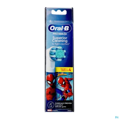 Oral-B Refill Kids Spider-Man 4 Stuks