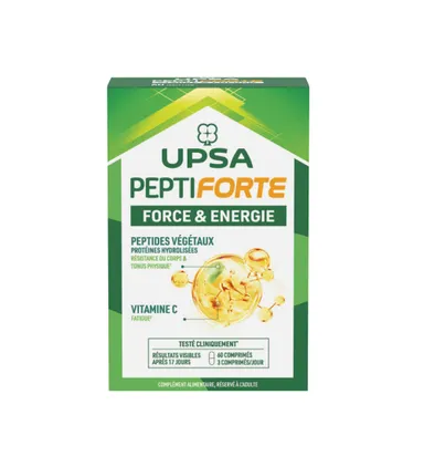 Upsa Pepti'forte Force & Energie 60 comprimés