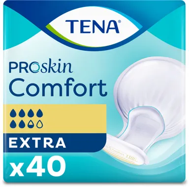 TENA ProSkin Comfort Extra | Protection absorbante de forme anatomique - 40 pièces