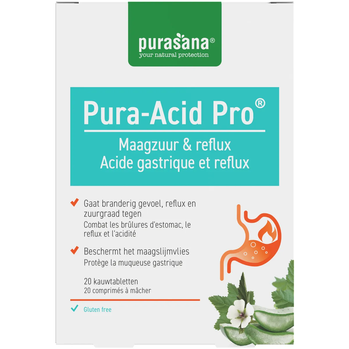Purasana Pura-Acid Pro 20 Comprimés à Mâcher
