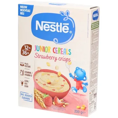 Nestlé Junior Cereals Strawberry Crisps 9x200 g