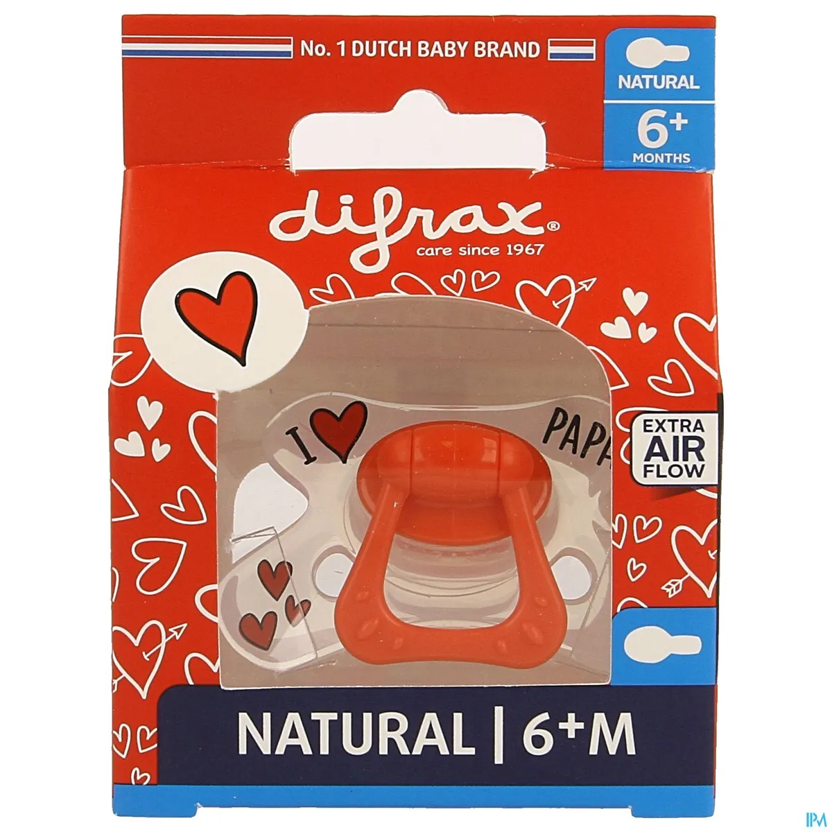 Difrax Fopspeen Natural +6m I Love