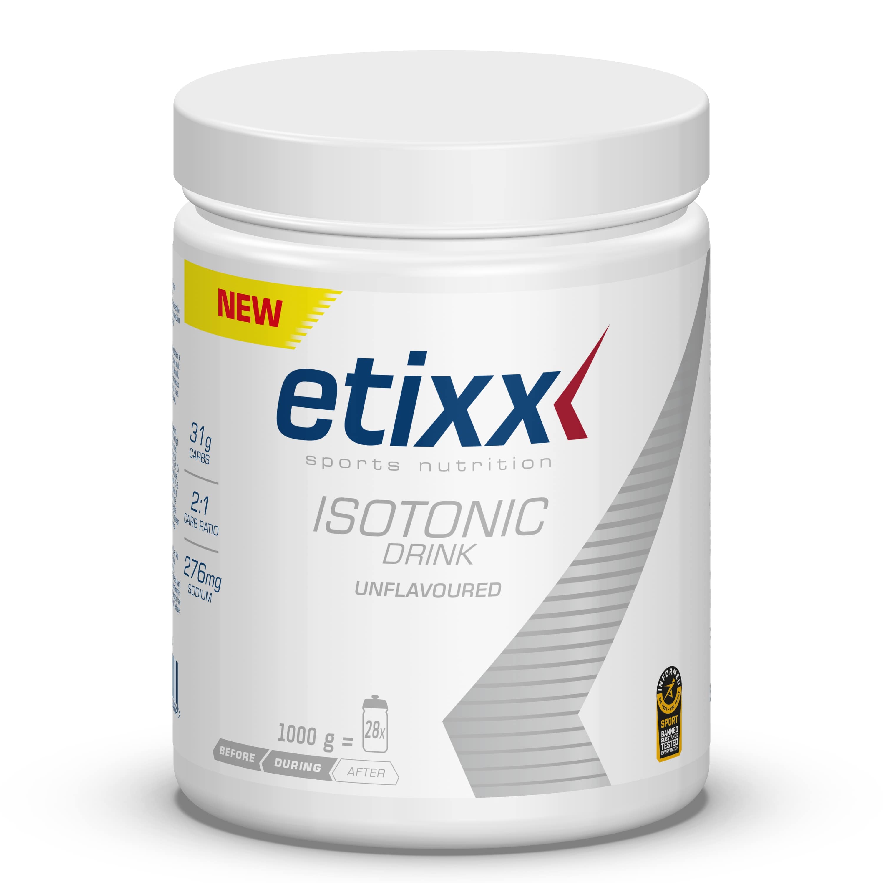 Etixx Isotonic Drink Unflavoured 1000 g - Etixx