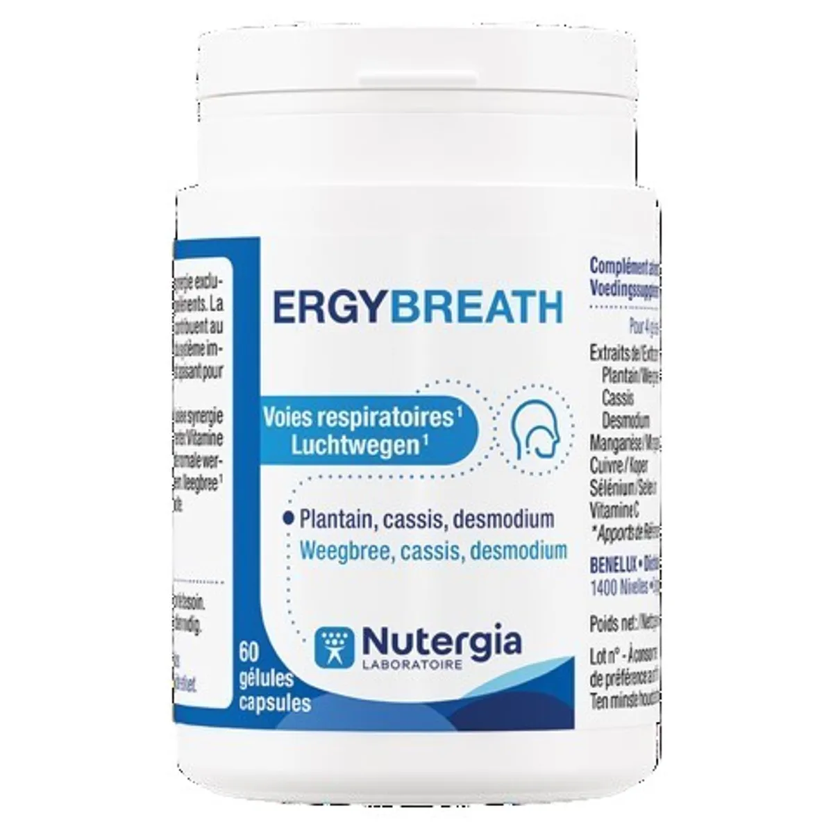 Nutergia Ergybreath 60 Gélules