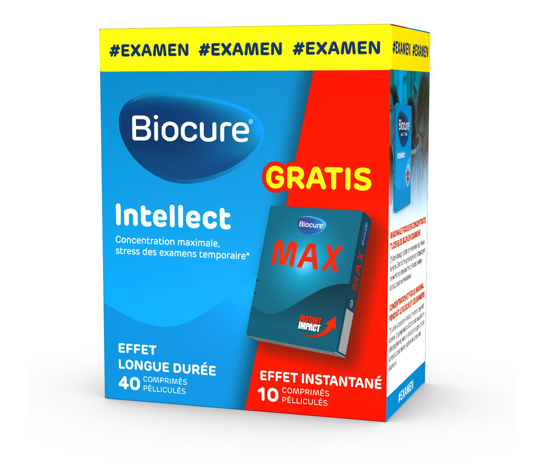 Biocure Intellect Pack Comp 40+ Max Comp 10 Grat. | Parapharmacie en ...