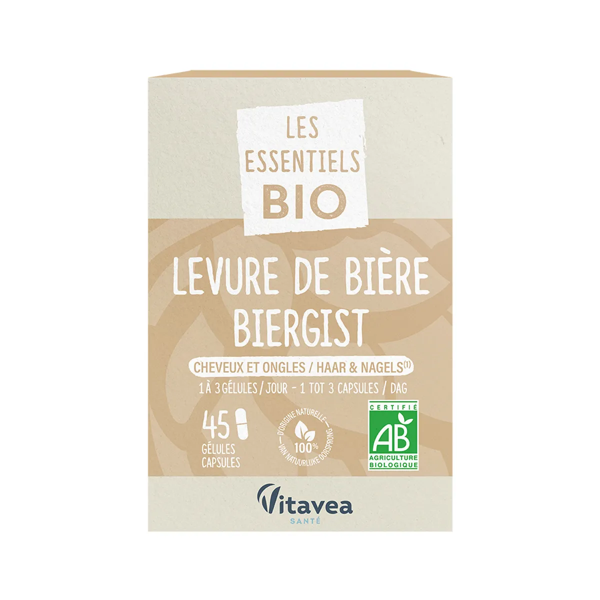 Nutri'sentiels Bio Levure Bière 45 Comprimés
