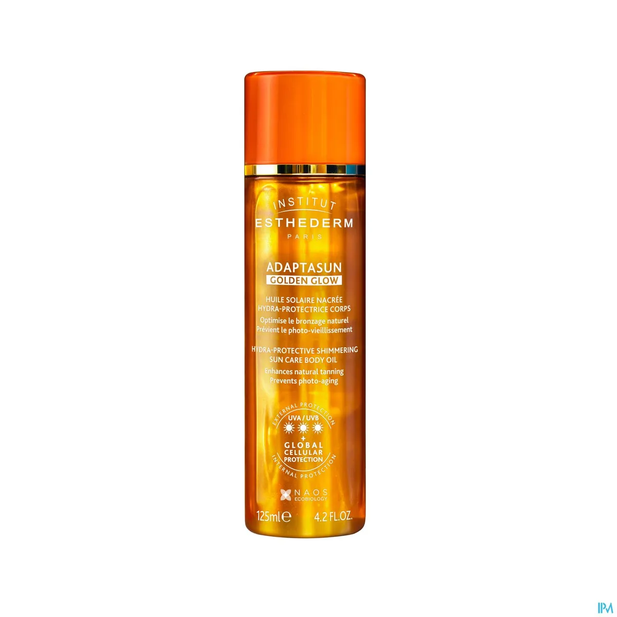 Esthederm Adaptasun Golden Glow Huile Solaire Nacrée 125ml