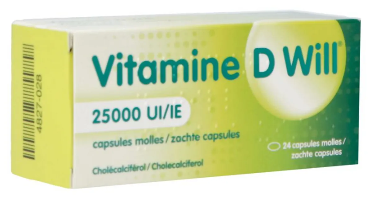 Vitamine D Will 25000UI 24 Capsules