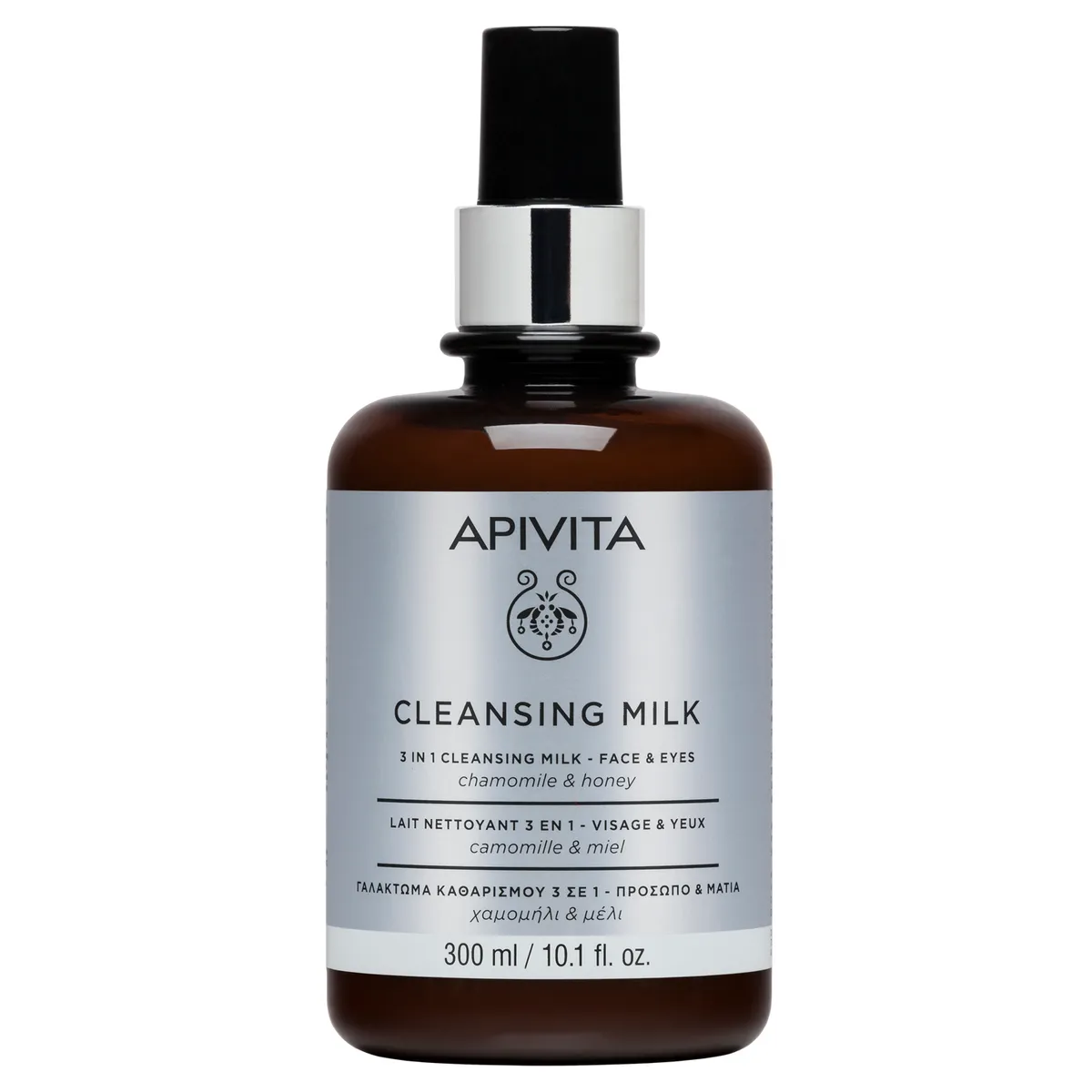 Apivita Cleansing Milk 3en1 Visage & Yeux 300 ml
