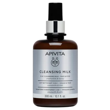Apivita Cleansing Milk 3en1 Visage & Yeux 300 ml