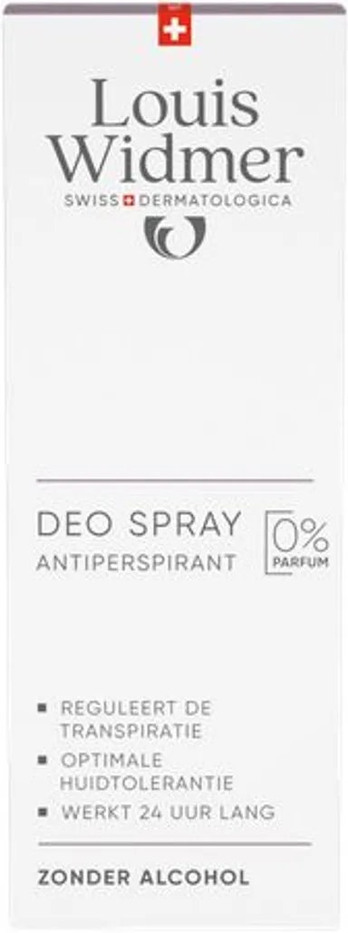 Louis Widmer Deo Spray Anti-Transpirant Niet Geparfumeerd 75 ml