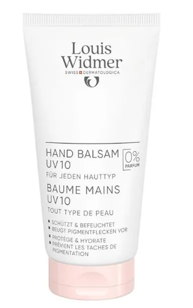 Louis Widmer Baume Mains UV 10 Sans Parfum 75ml