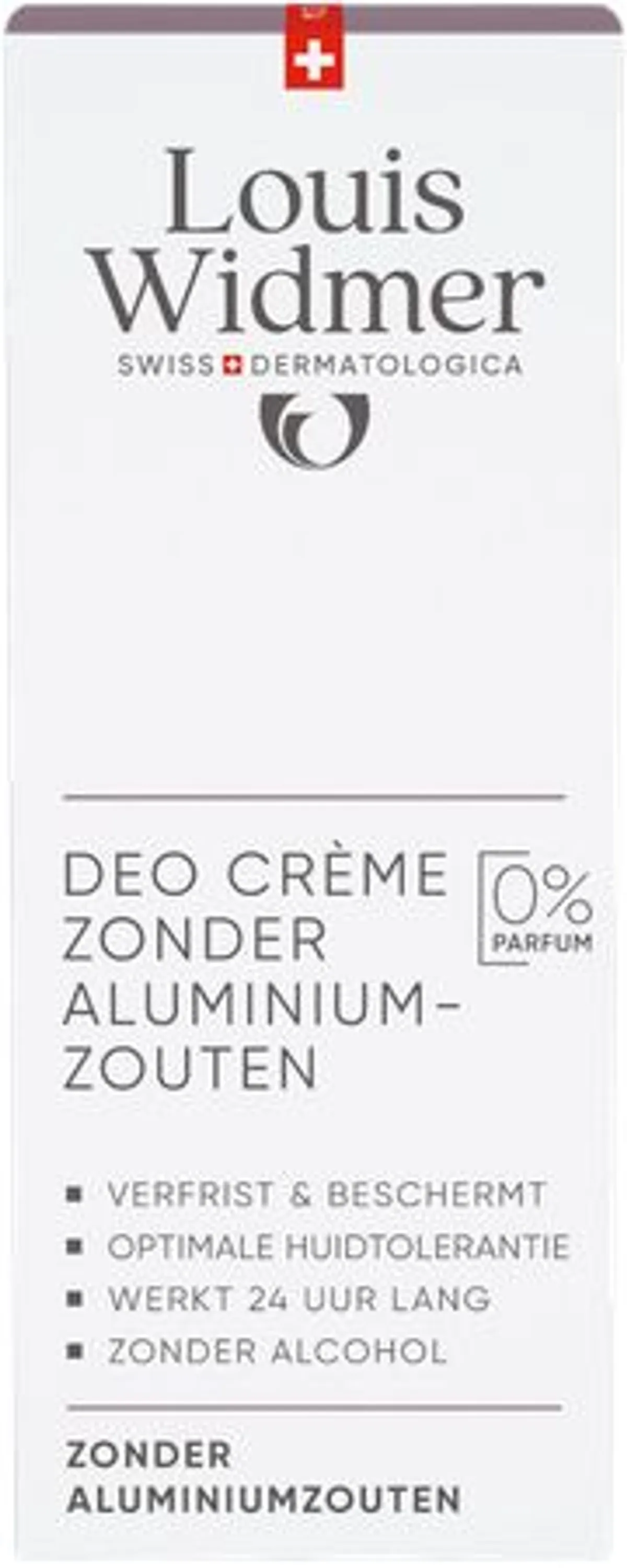 Louis Widmer Deo Crème Sans Sels d'Aluminium Sans Parfum 40ml
