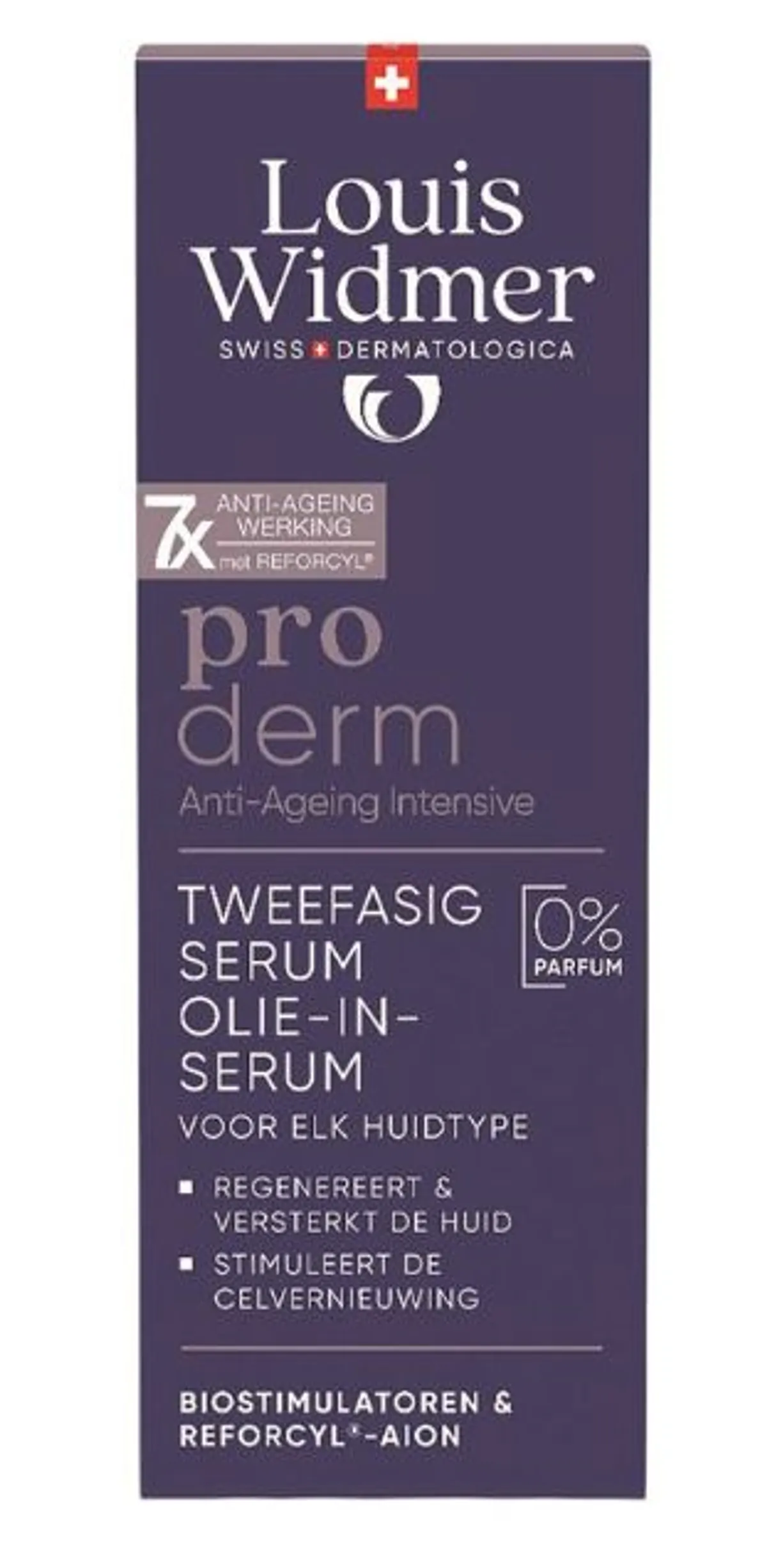 Louis Widmer Proderm Sérum Biphasé Huile-en-Sérum Sans Parfum 35ml