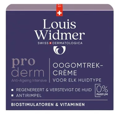 Louis Widmer Proderm Crème Oogcontour Niet Geparfumeerd 30 ml