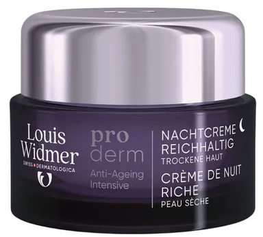Louis Widmer Proderm Crème Nuit Riche Avec Parfum 50ml