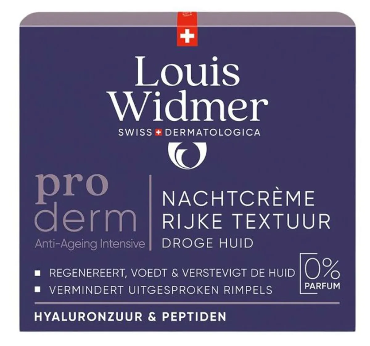 Louis Widmer Proderm Crème Nuit Riche Sans Parfum 50ml