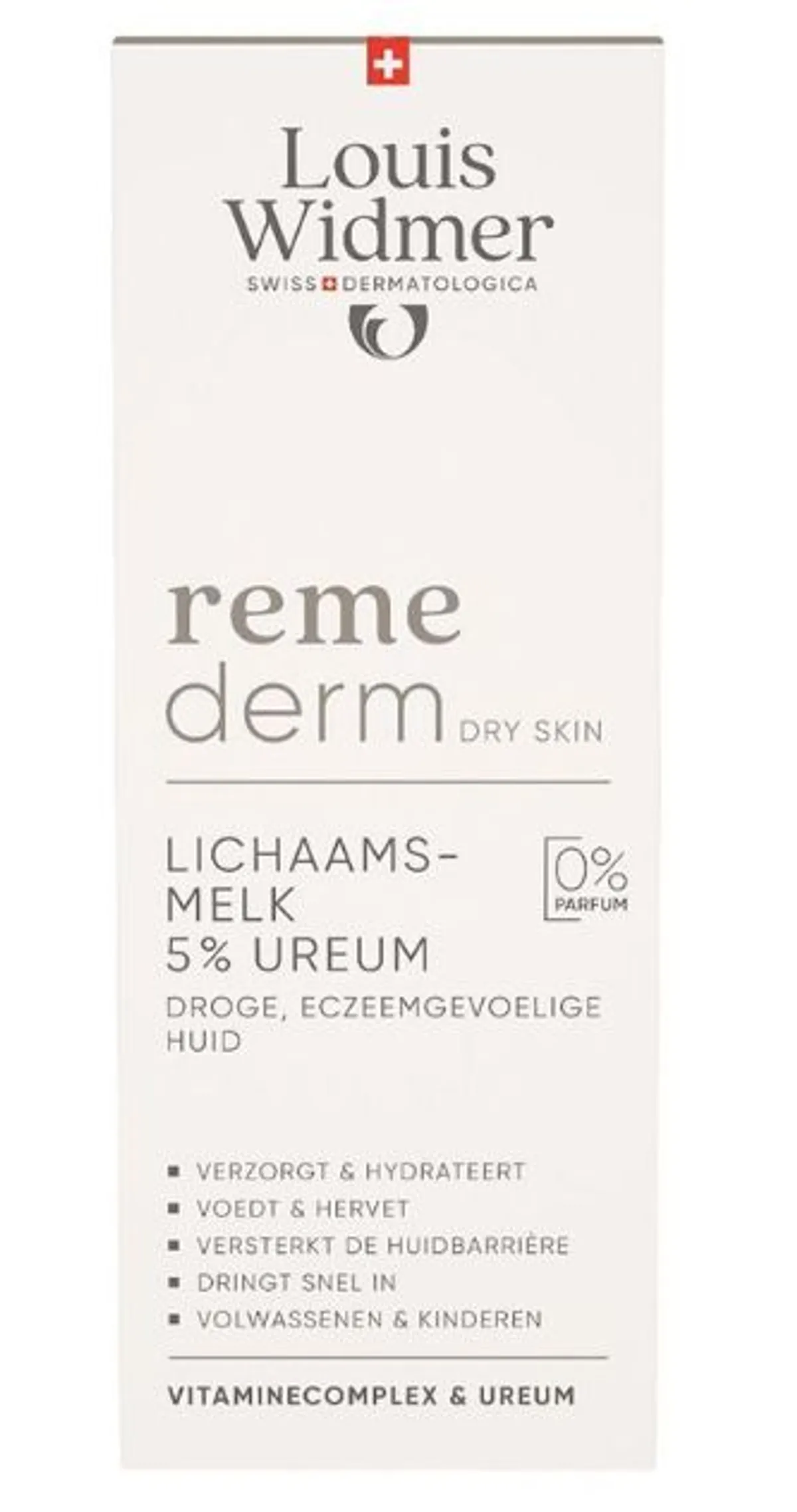 Louis Widmer Remederm Lichaamsmelk 5% Ureum Niet Geparfumeerd 200 ml
