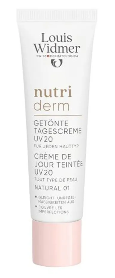 Louis Widmer Nutriderm Crème de Jour Teintée UV20 Naturel 01 Sans Parfum 30ml