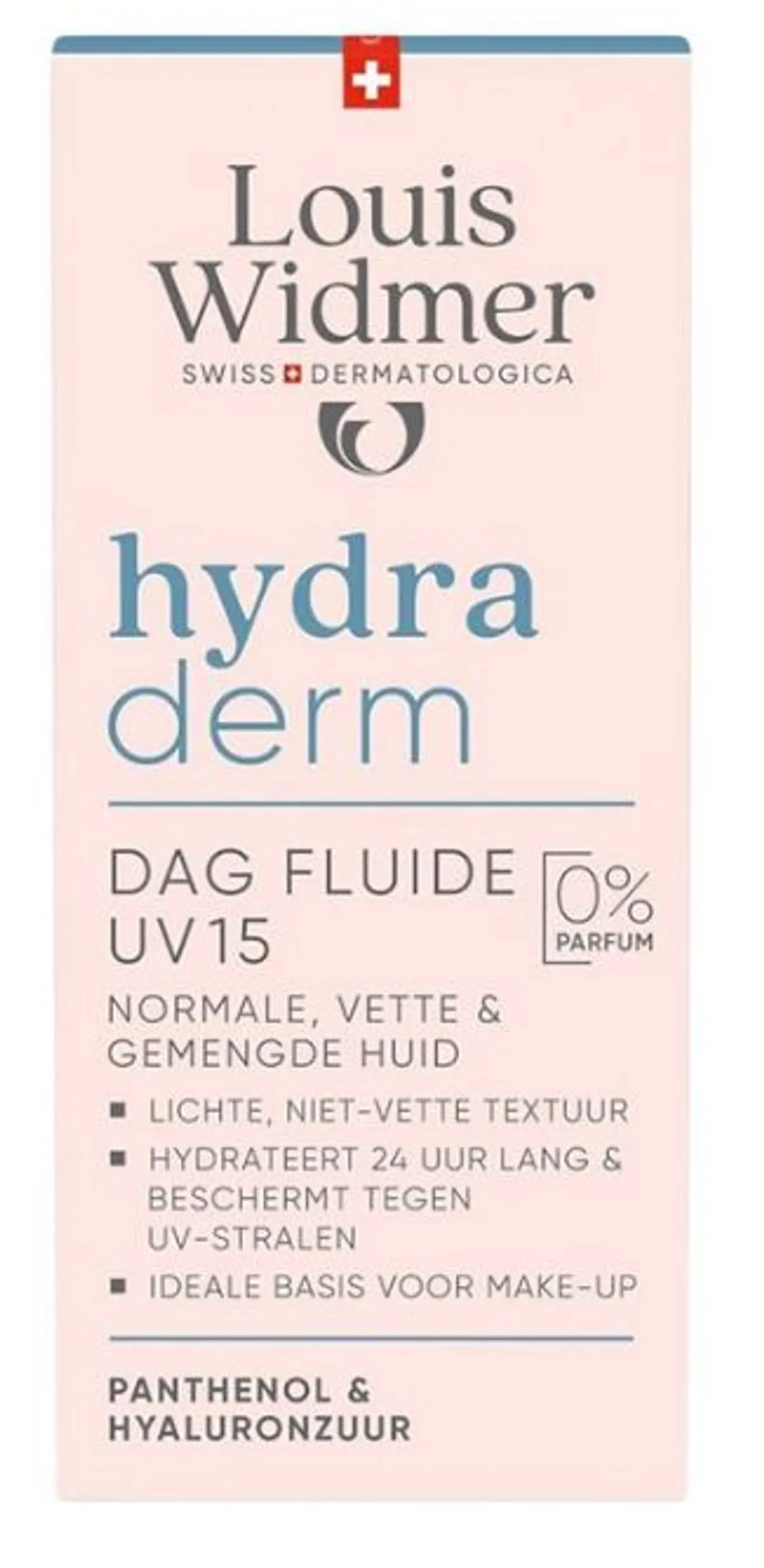 Louis Widmer Hydraderm Fluide Jour UV15 Sans Parfum 50ml