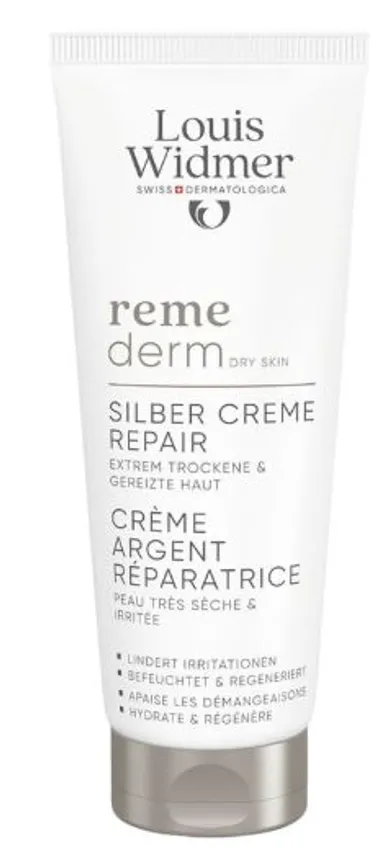Louis Widmer Remederm Crème Argent Réparatrice Sans Parfum 75ml