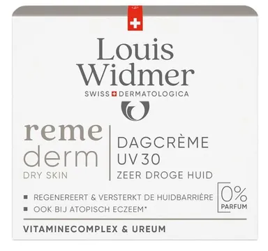 Louis Widmer Remederm Crème Jour UV30 Sans Parfum 50ml