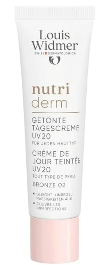 Louis Widmer Nutriderm Crème de Jour Teintée UV20 Bronze 02 Avec Parfum 30ml