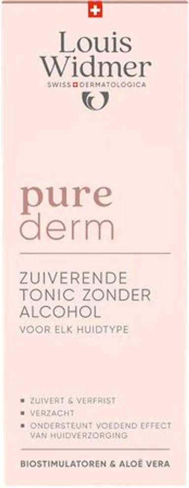 Louis Widmer Purederm Zuiverende Lotion Zonder Alcohol Niet Geparfumeerd 200 ml