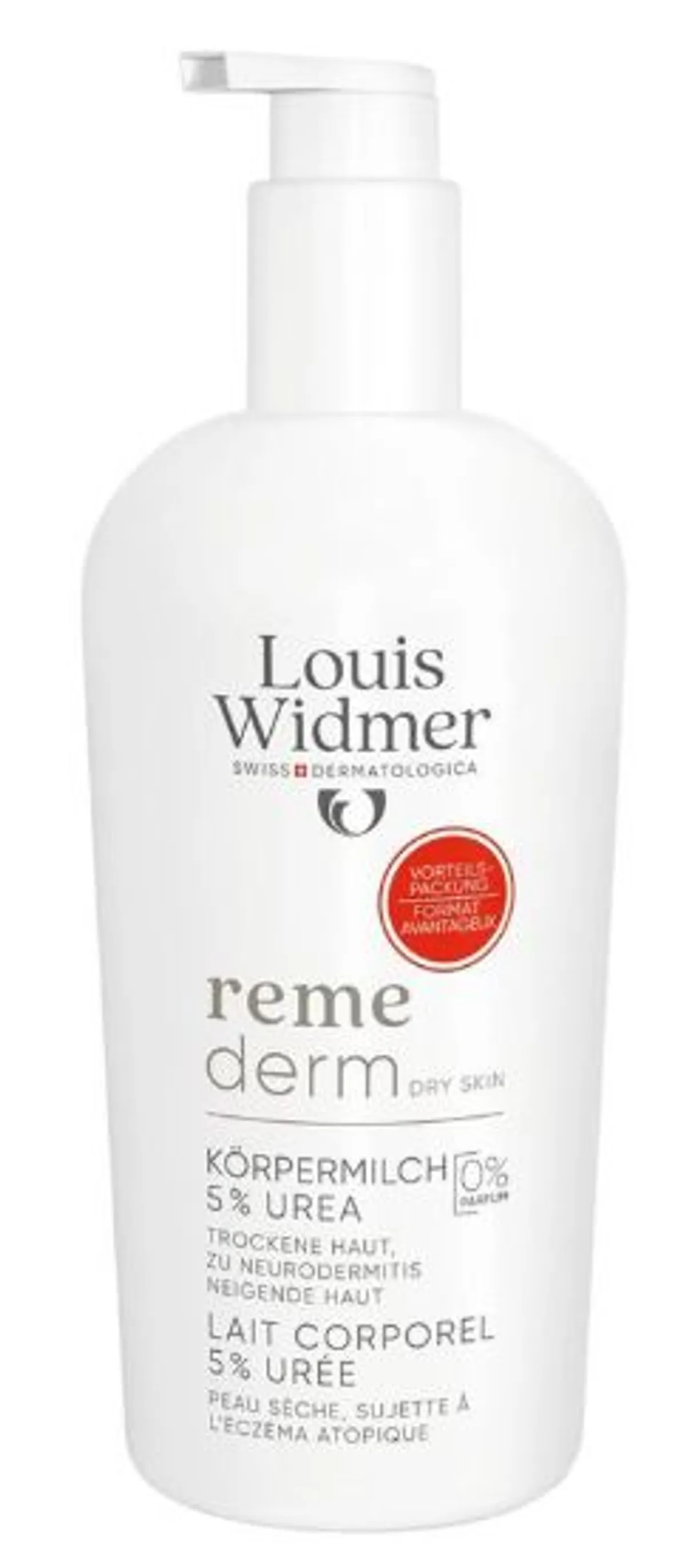 Louis Widmer Remederm Lait Corporel 5 % Urée Avec Parfum 400ml