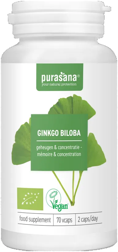 Purasana Ginkgo Biloba 70 Capsules