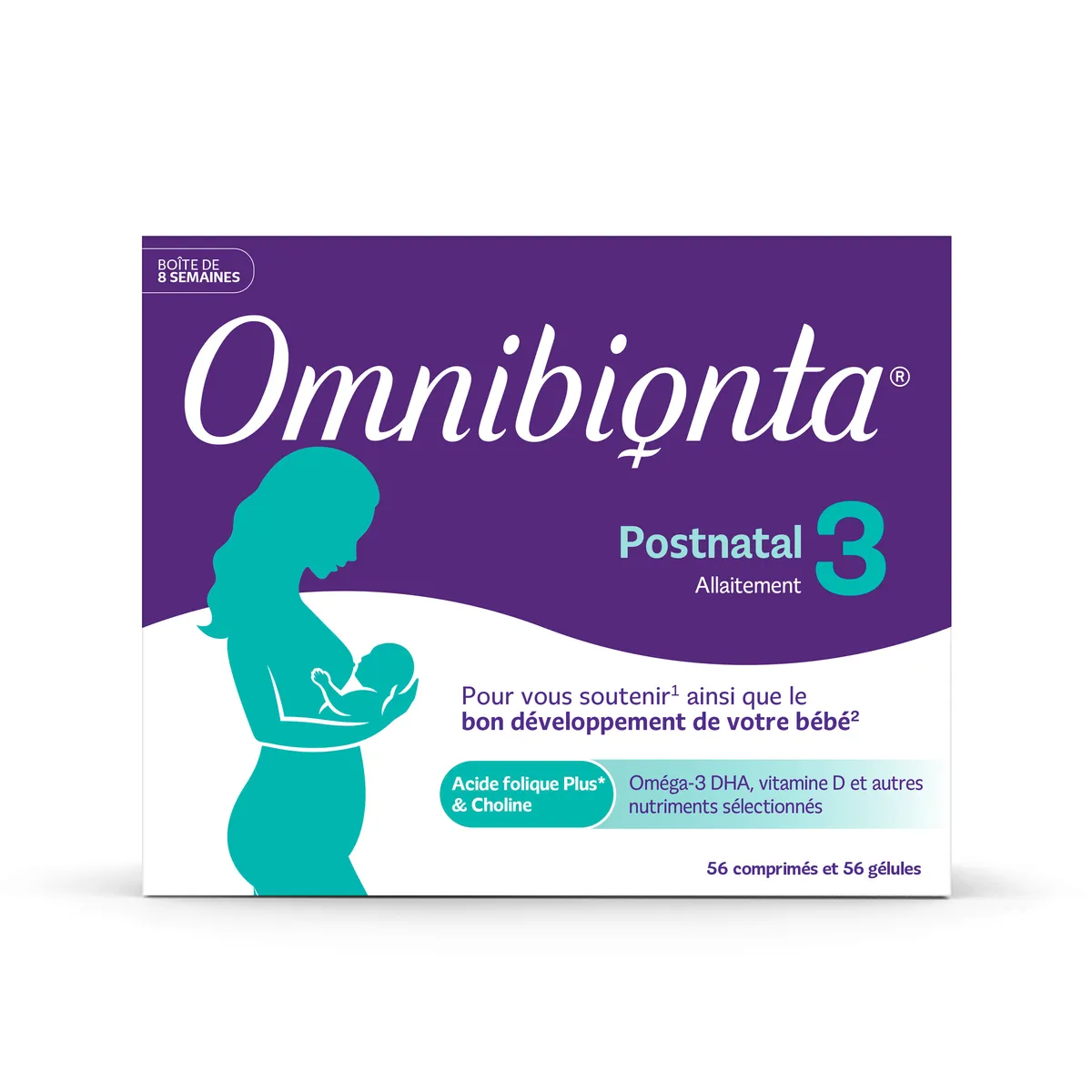 Omnibionta Postnatal 3 Allaitement 8 Semaines56 Comprimés + 56 Gélules