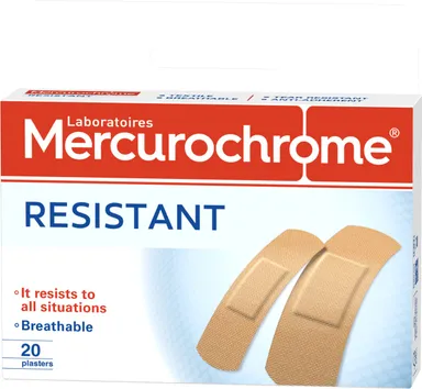 Mercurochrome Pansement Résistant 20 Pièces