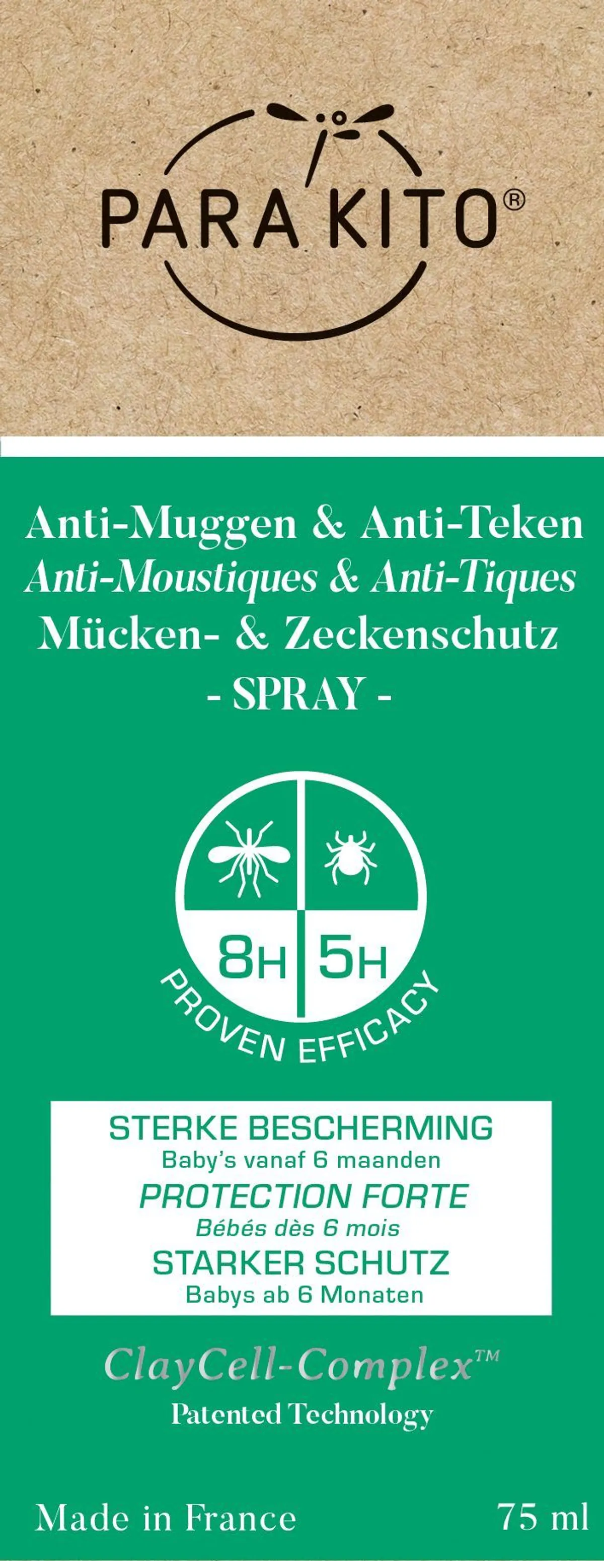 Para'kito Spray Hoge Bescherming 75 ml