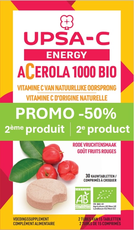 UPSA-C Energy Acerola 1000 mg 60 Tabletten Promopack - UPSA