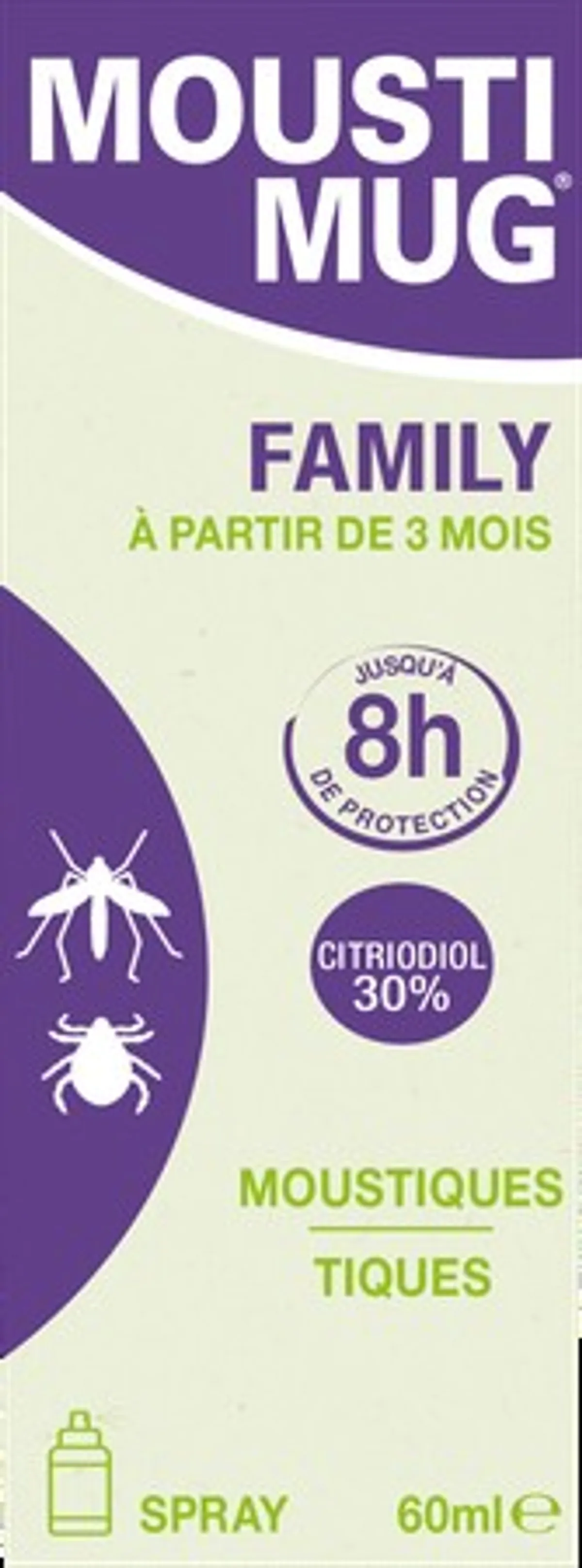 Moustimug Familie 30% Citriodiol Spray 60 ml