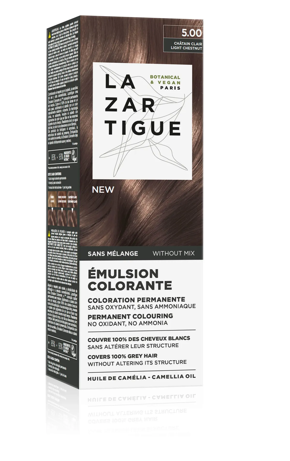 Lazartigue Émulsion Colorante 5.00 Light Chestnut