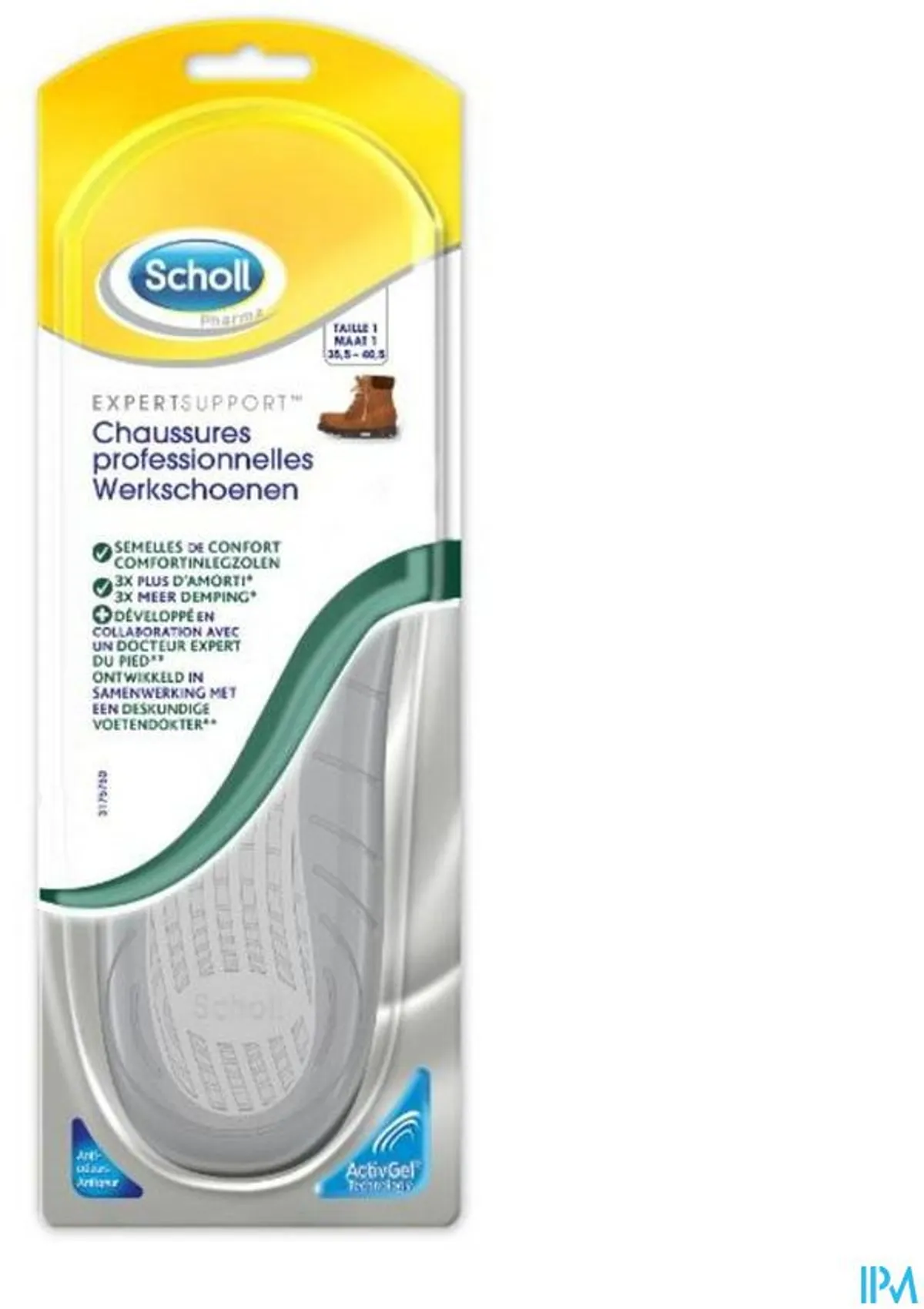 Scholl Inlegzolen Werkschoenen Maat 1