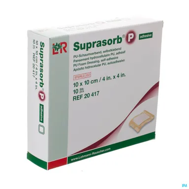 Suprasorb P Schuimverb Pu Wcl 10,0x10,0cm 10 20417