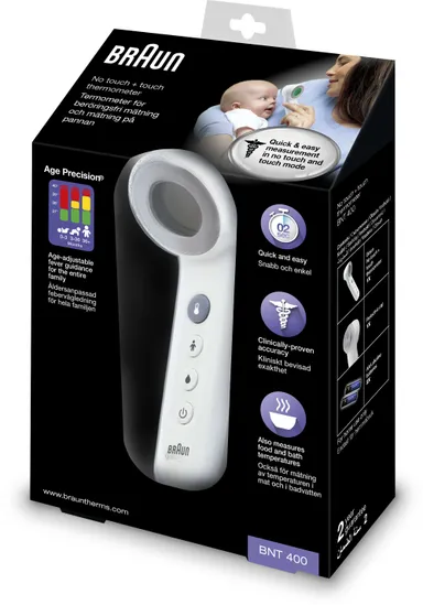 Braun Age Precision contactloze voorhoofdthermometer