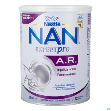NESTLÉ NAN ExpertPro A.R. Lait Pour Nourrissons 0-12 Mois 800g