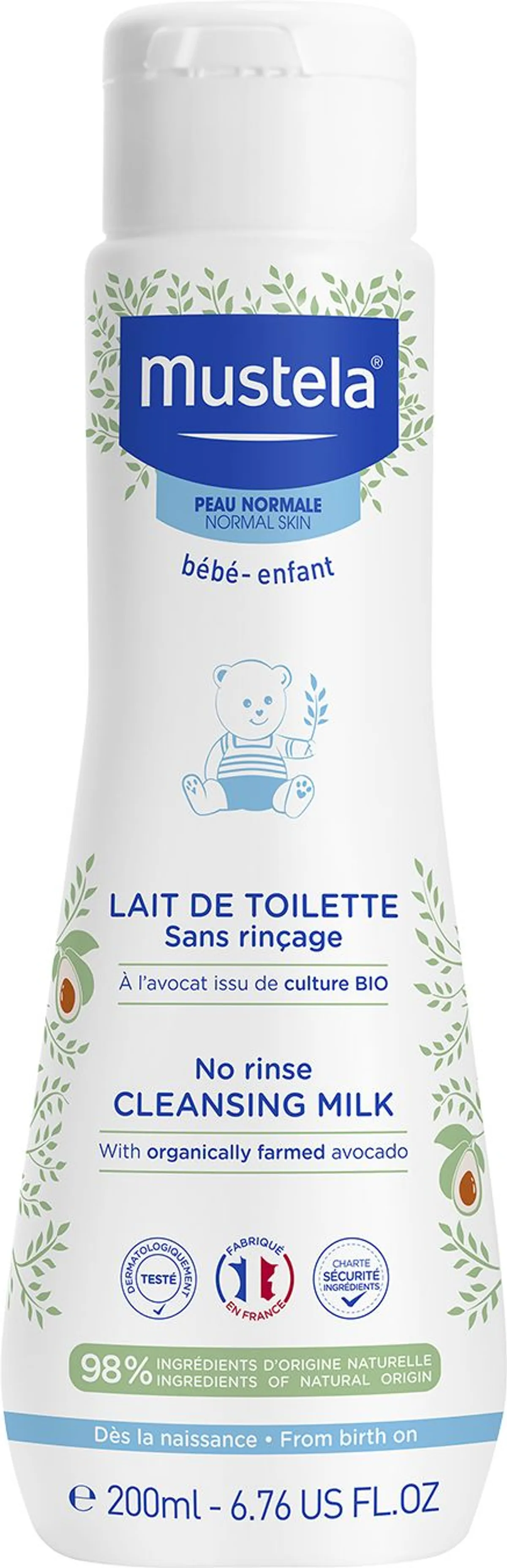 Mustela Reinigingsmelk Normale Huid 200 ml