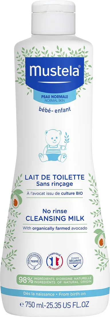 Mustela Lait de toilette Peau Normale 750ml