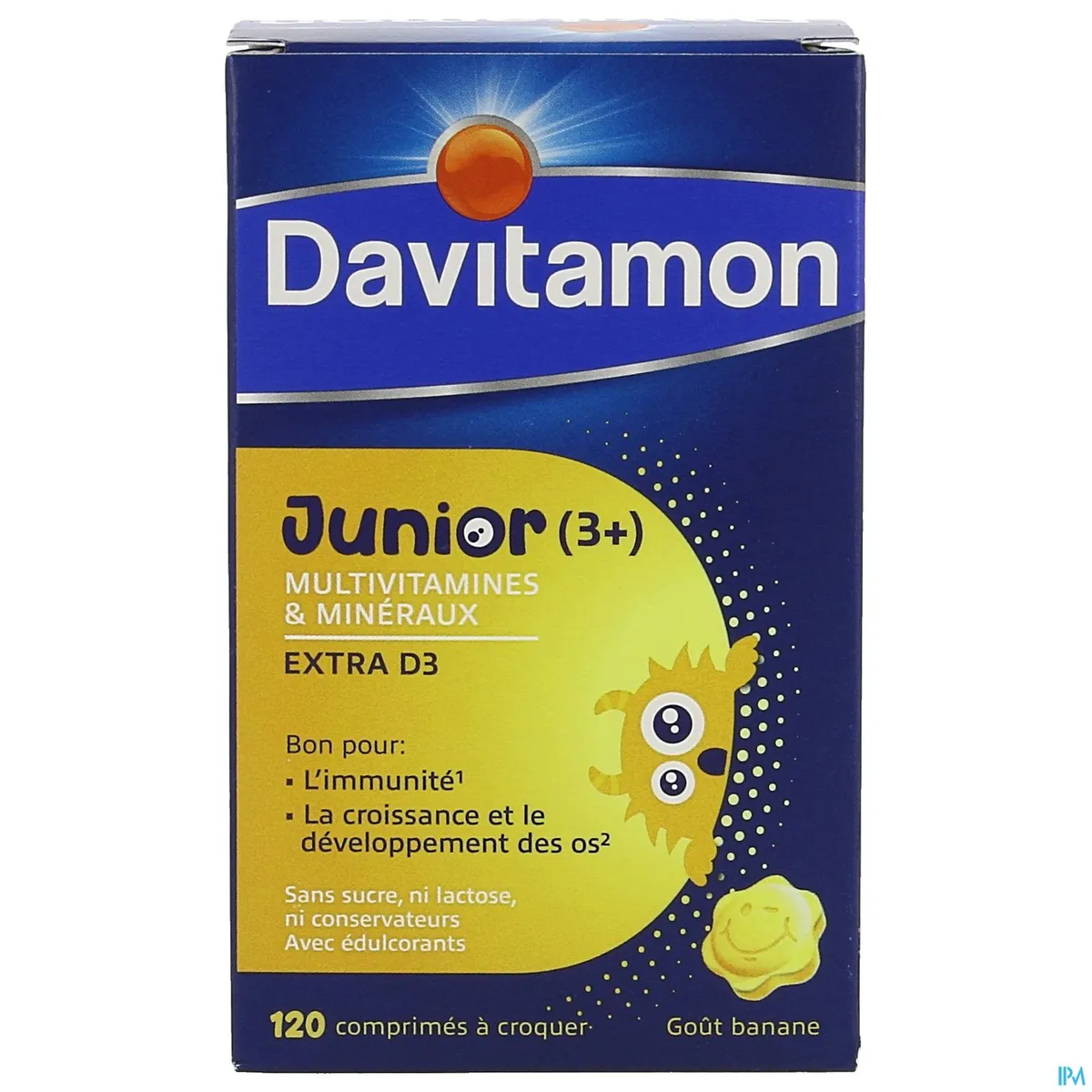 Davitamon Junior Banane 120 Comprimés