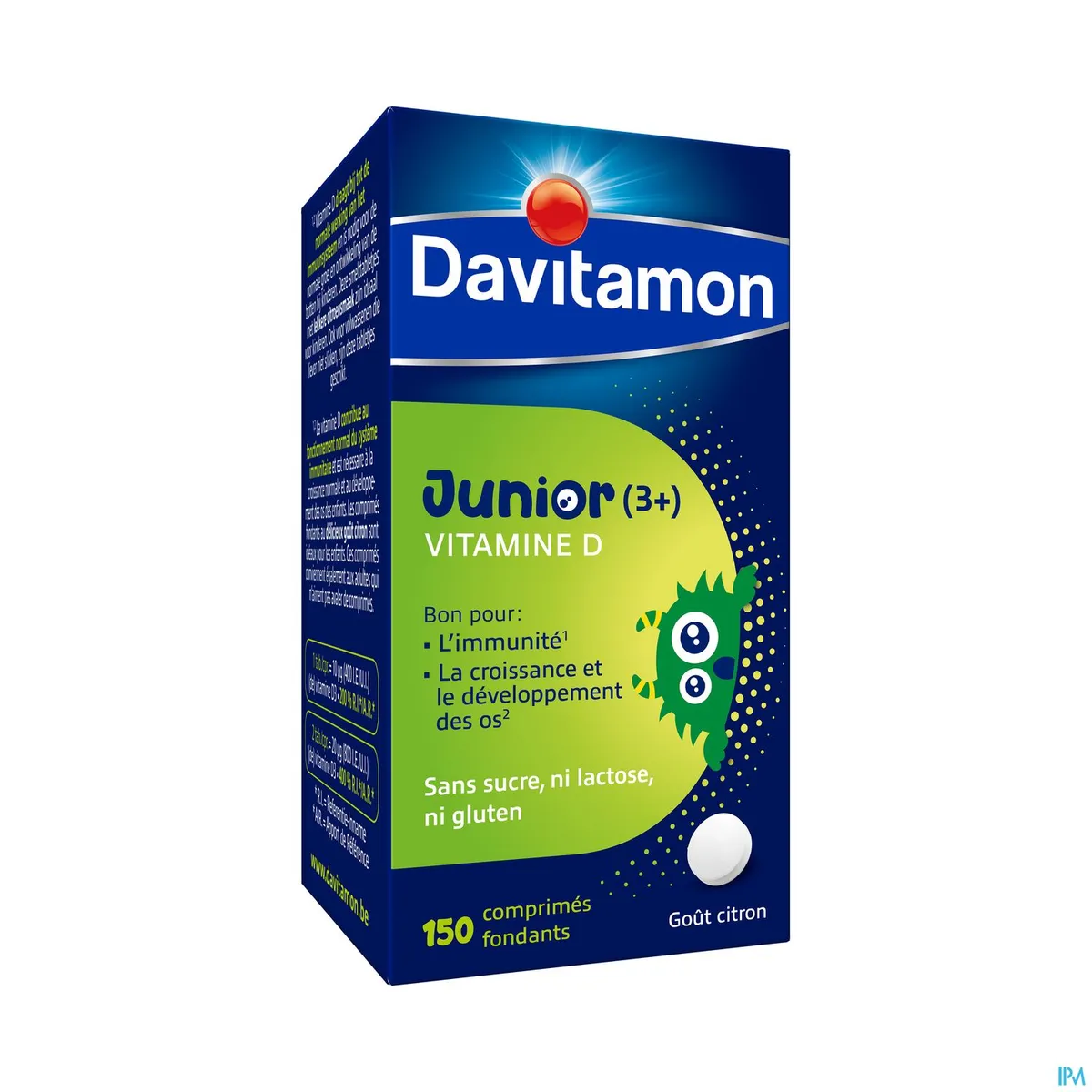 Davitamon Junior Vitamine D3 150 Comprimés