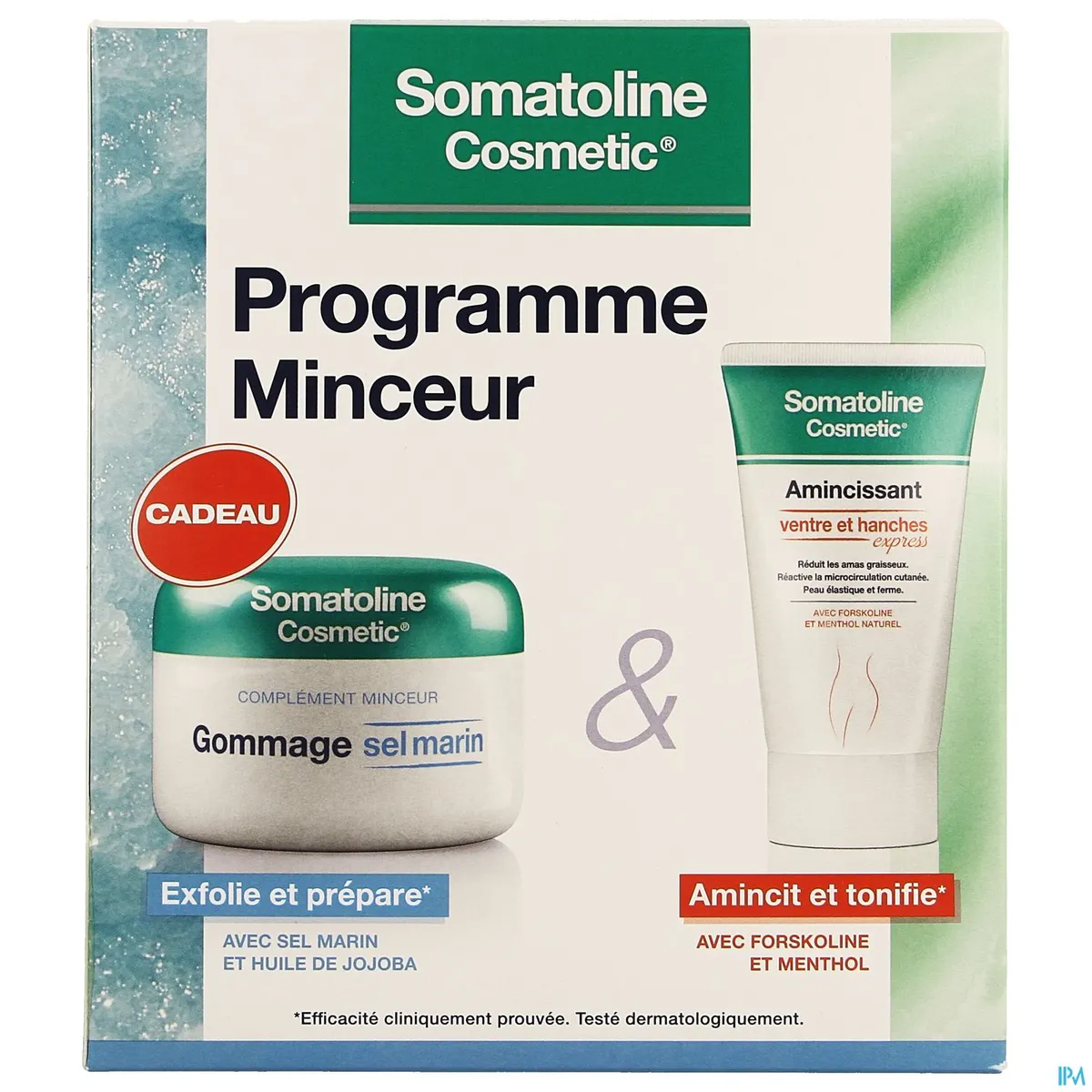 Somatoline Cosmetic Duopack Ventre & Hanches + Gommage sel marin