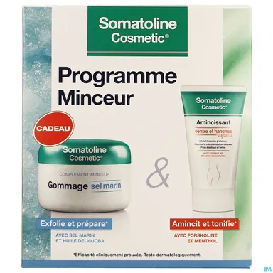 Somatoline Cosmetic Duopack Ventre & Hanches + Gommage sel marin