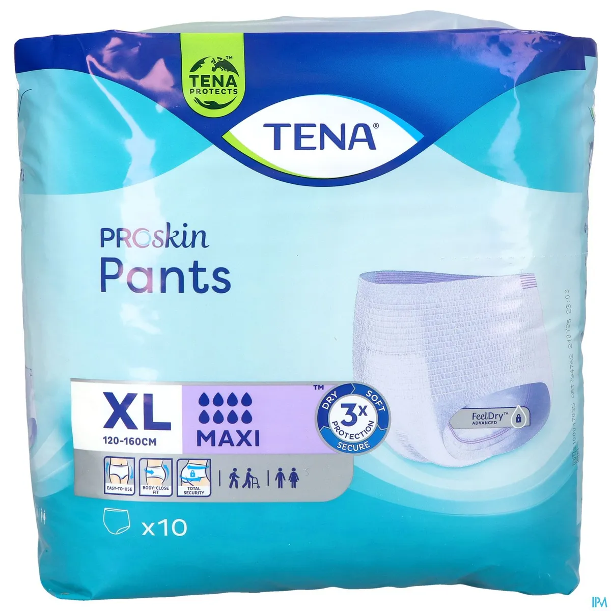 TENA ProSkin Pants Maxi Extra Large - 10 pièces