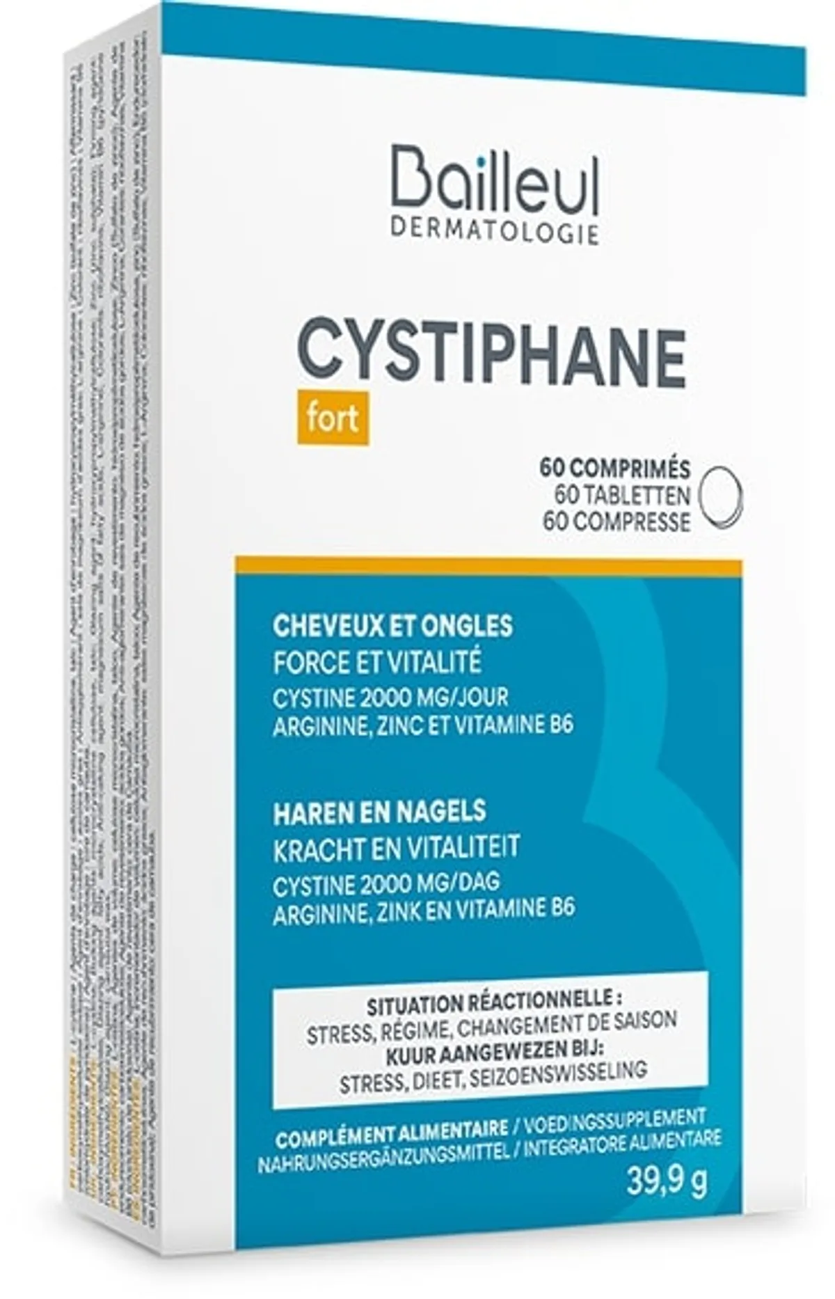 Cystiphane Cheveux Et Ongles 60 Comprimés